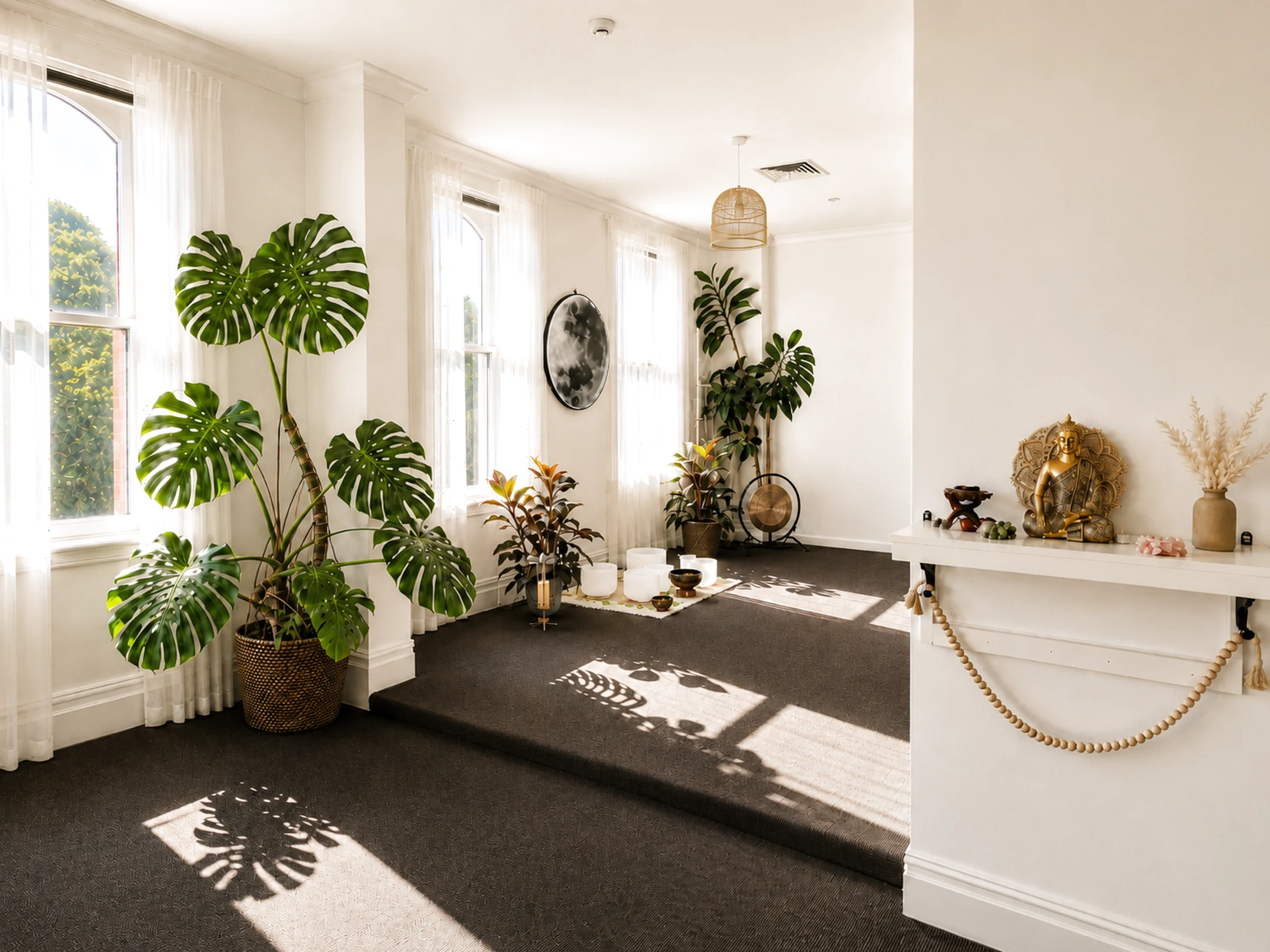 Mystic Wellness studio interior Petersham — for wellness facilitators Inner West