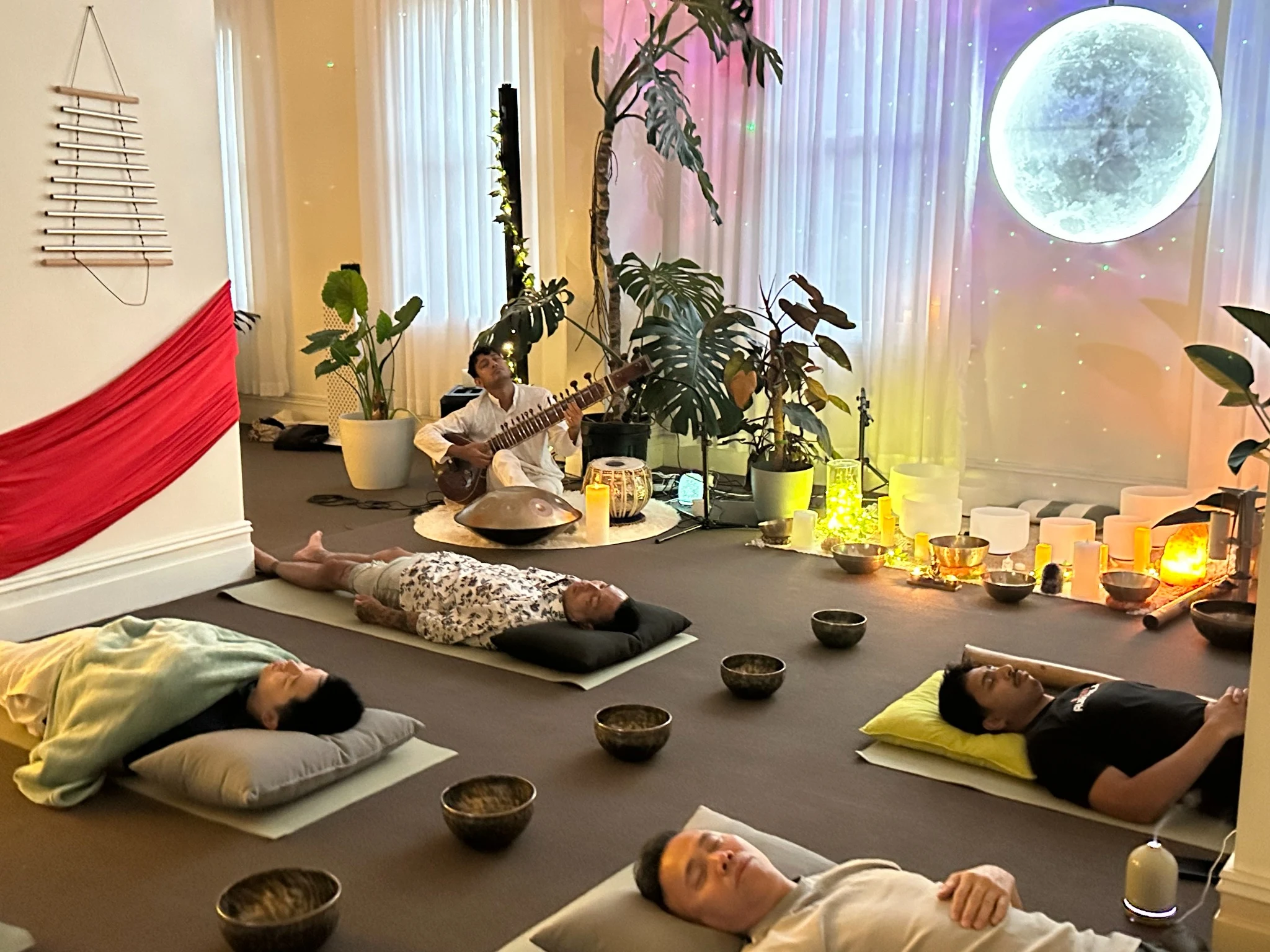 Live sitar and immersive gathering at Mystic Wellness Petersham